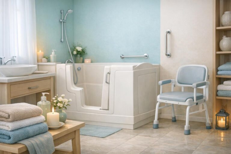 Barrierefreie Badewanne mit Tür für seniorengerechte Badlösungen und Einstiegshilfen. Pflegegrad Zuschuss für Badumbau möglich. - Wannentüren.de